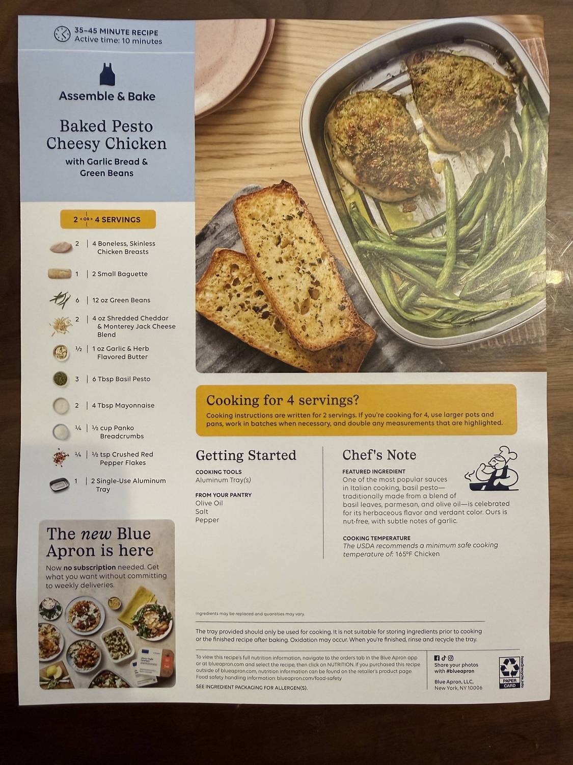 Recipe card front