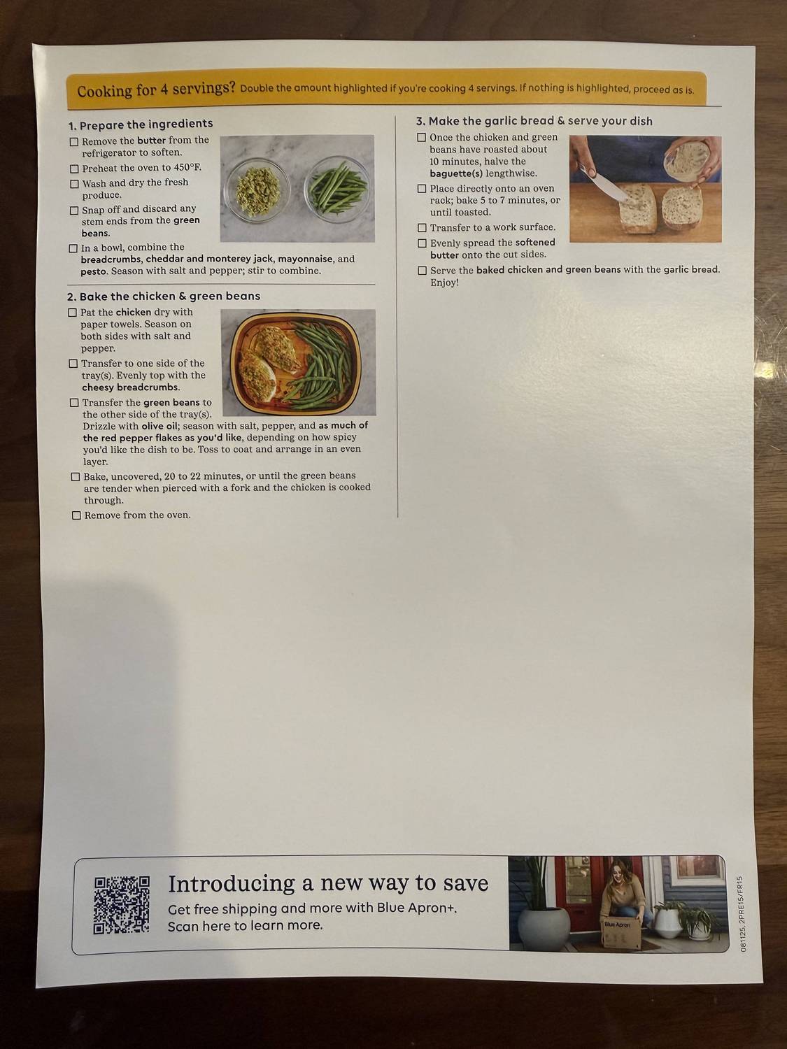 Recipe card back