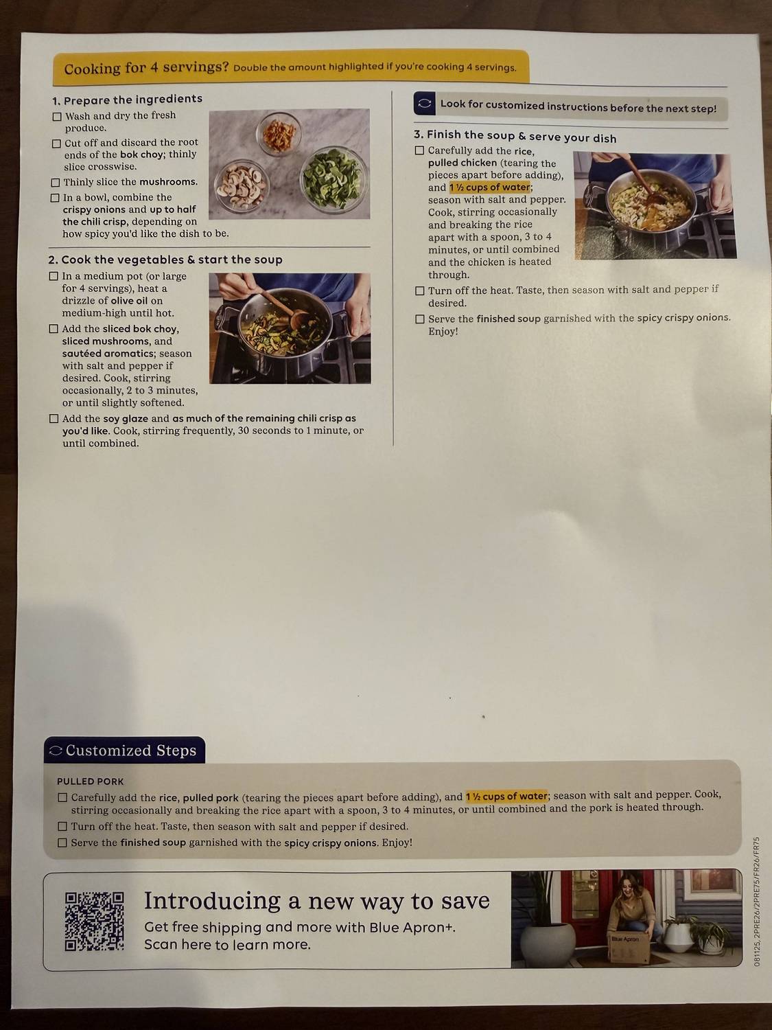 Recipe card back