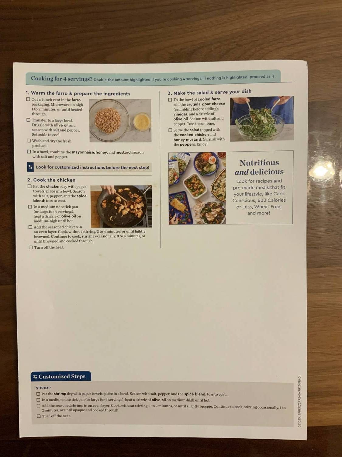 Recipe card back