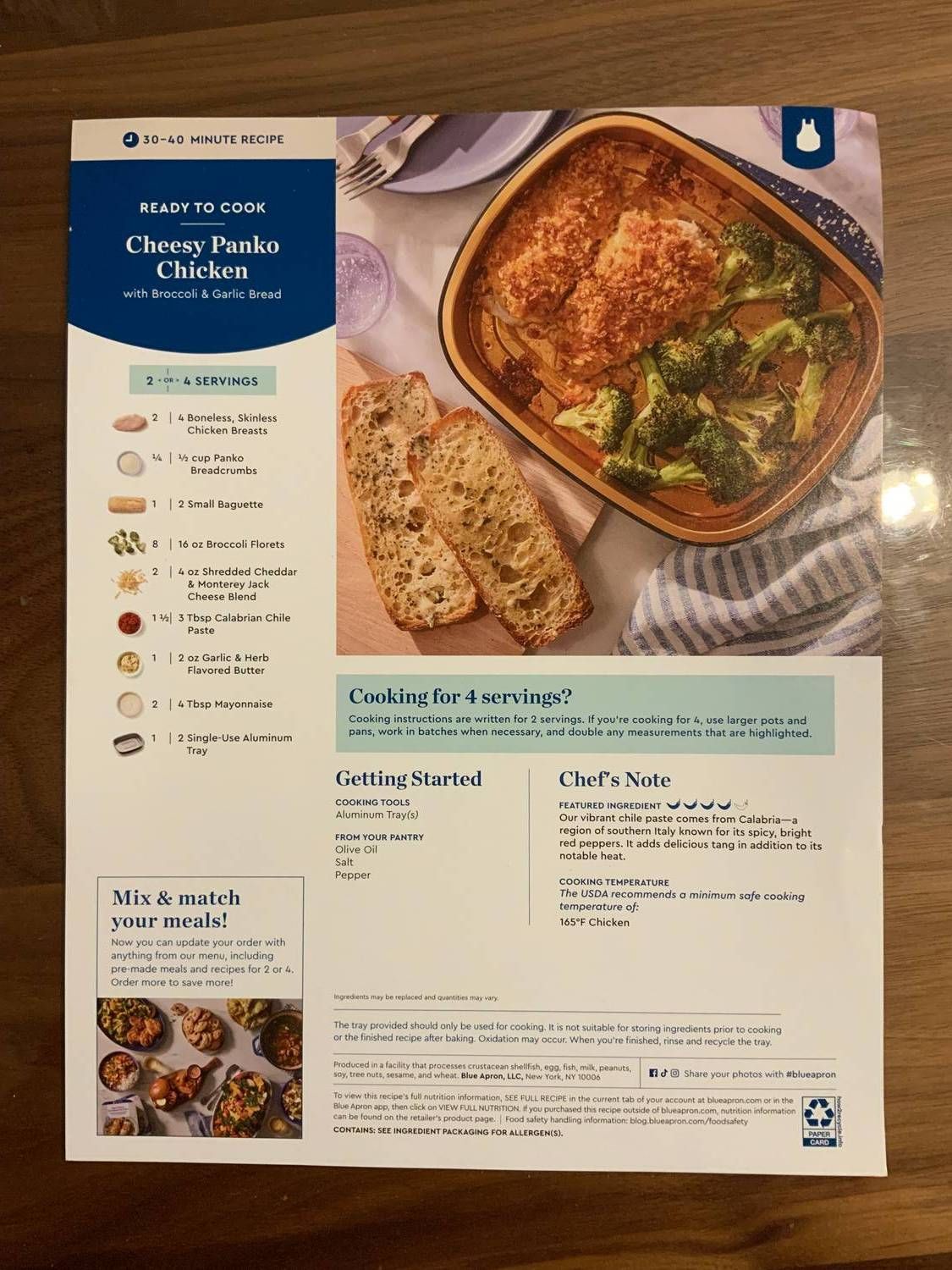 Recipe card front