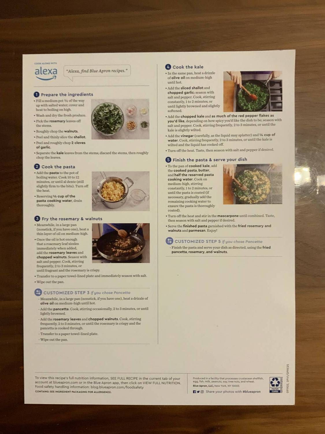 Recipe card back