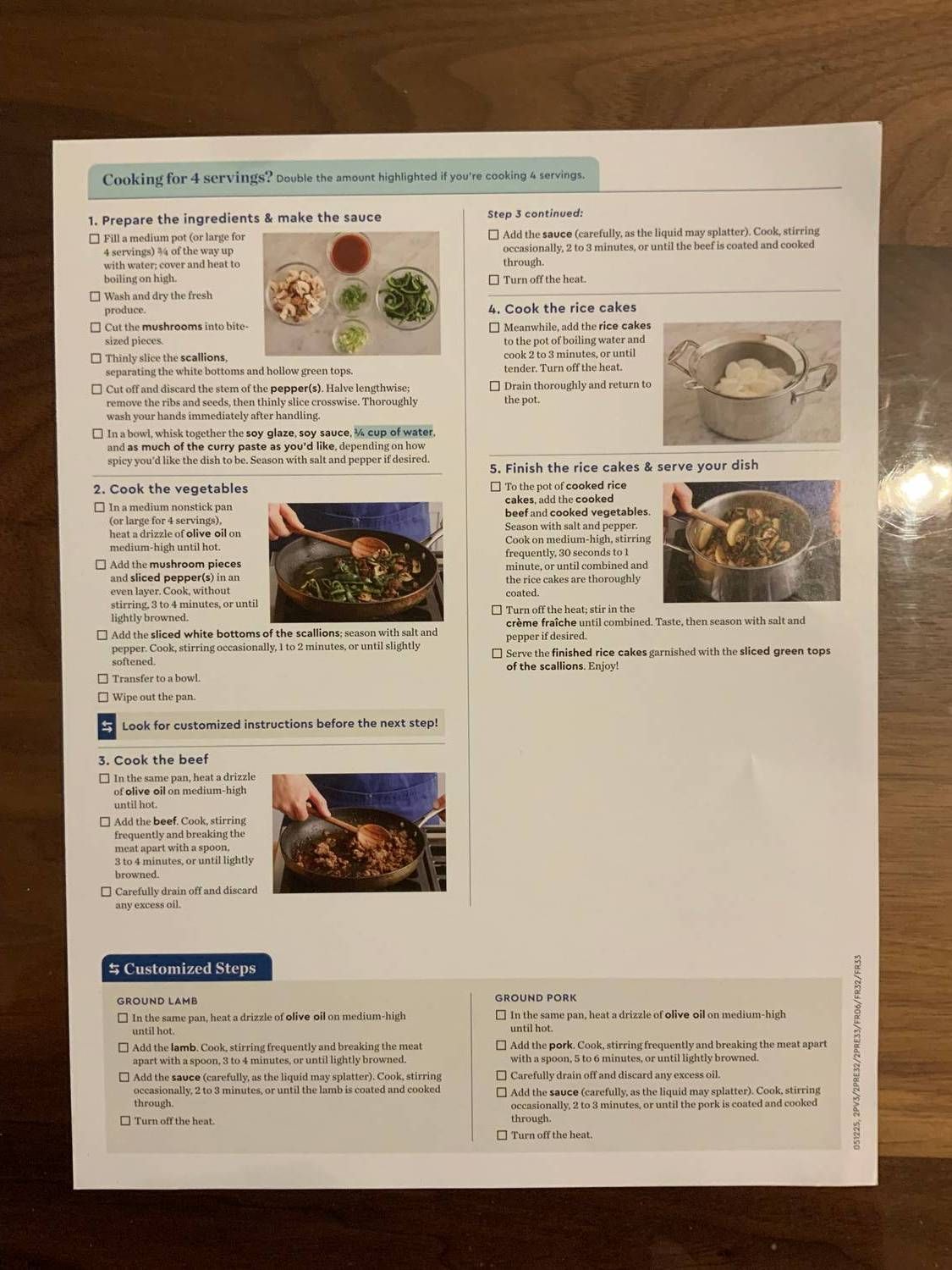 Recipe card back