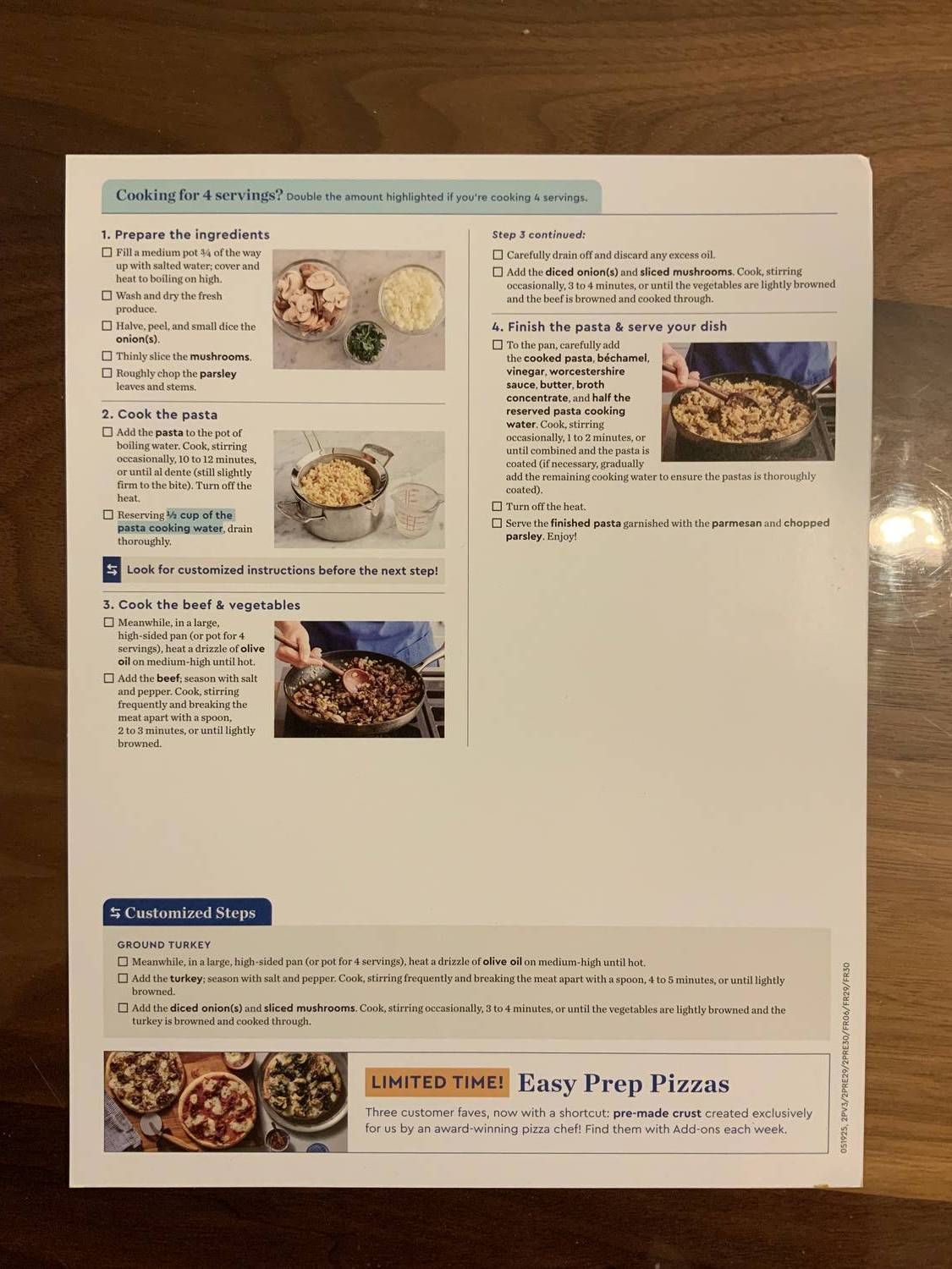 Recipe card back