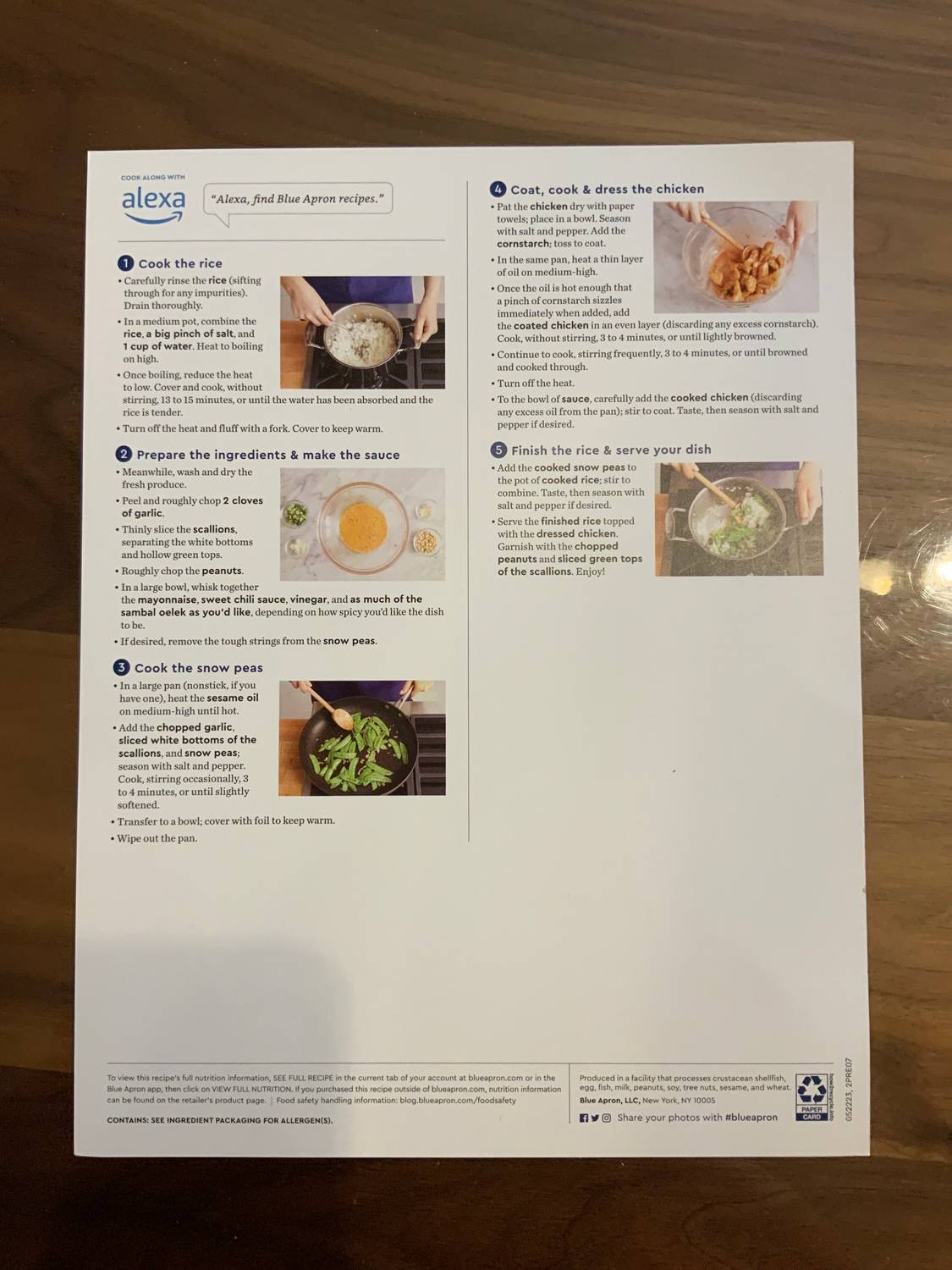 Recipe card back