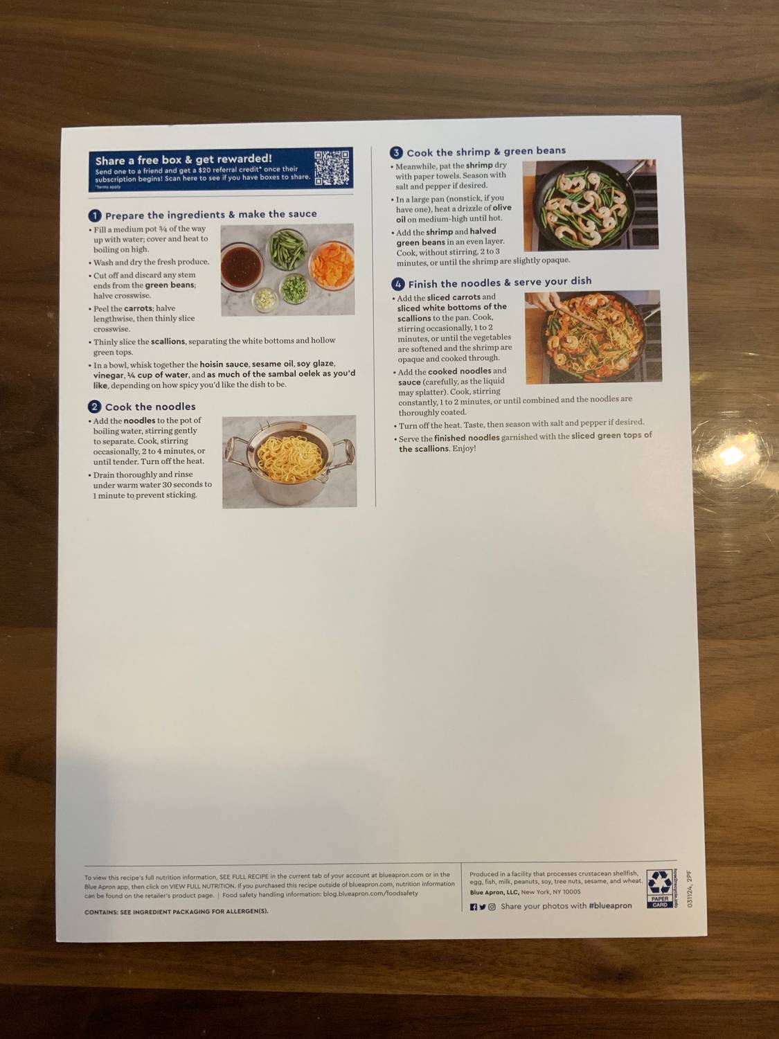 Recipe card back