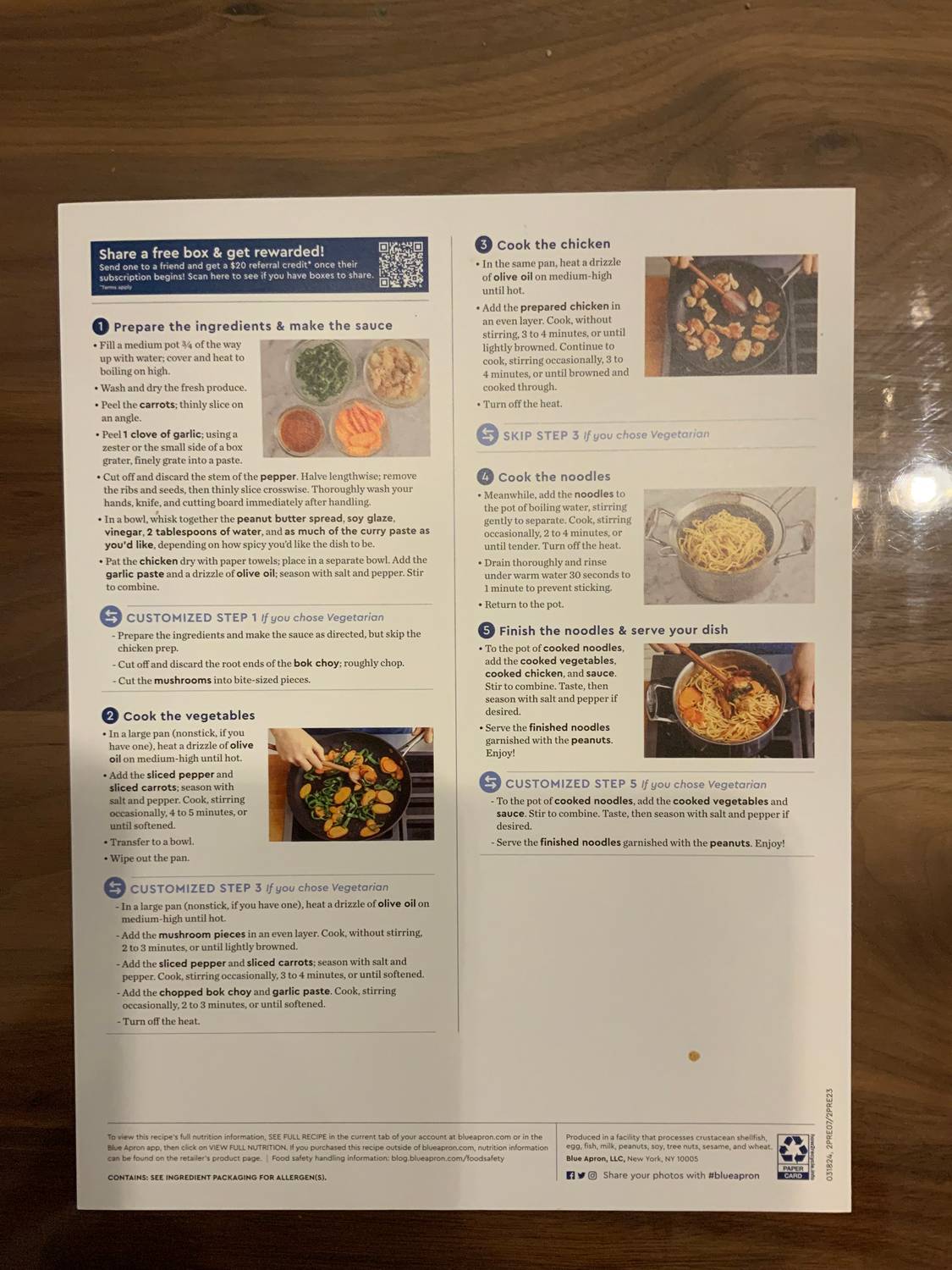 Recipe card back