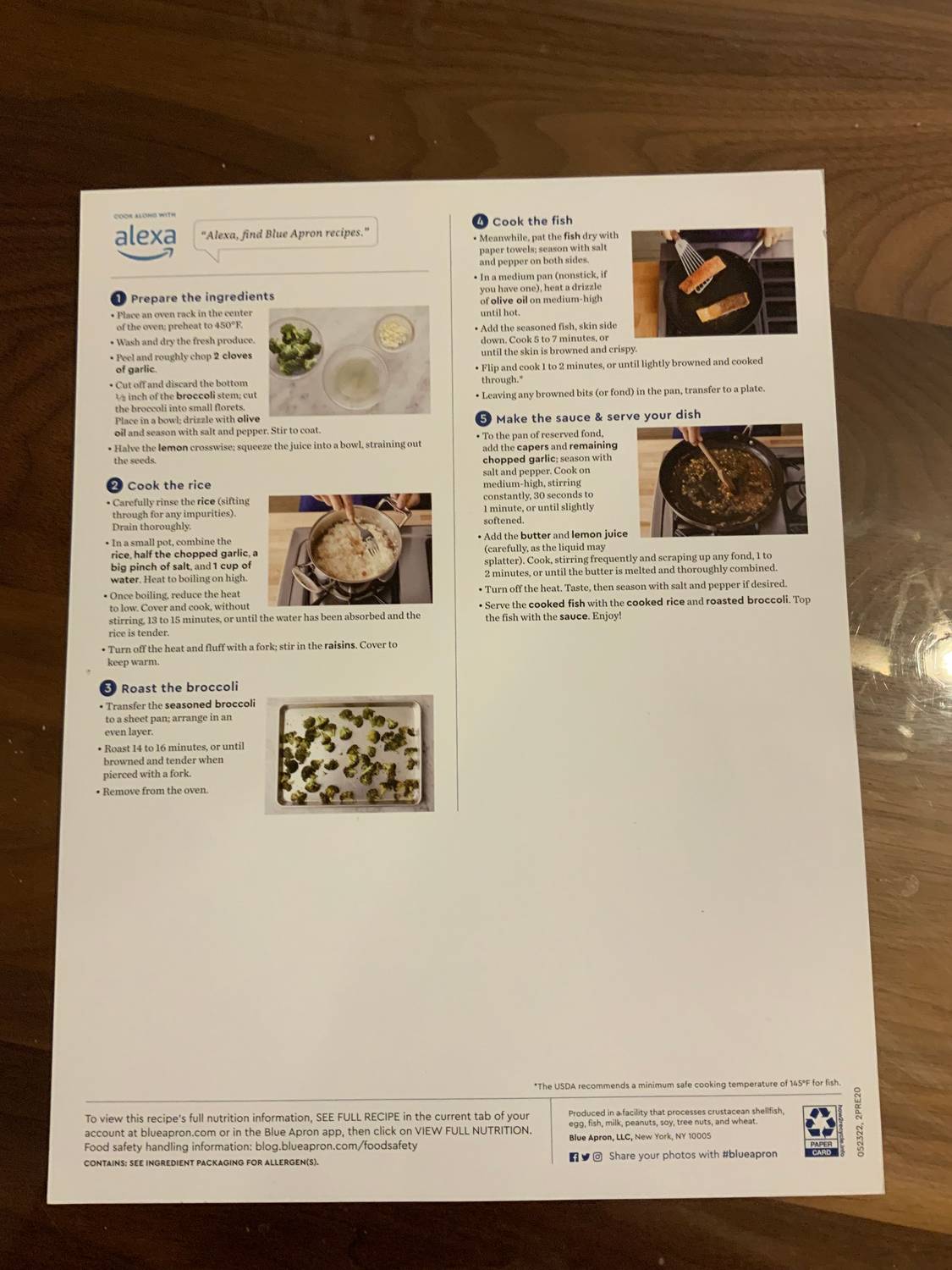 Recipe card back