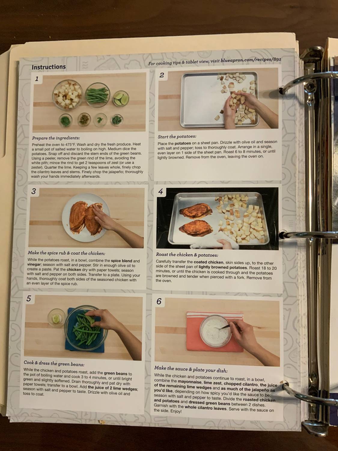 Recipe card back