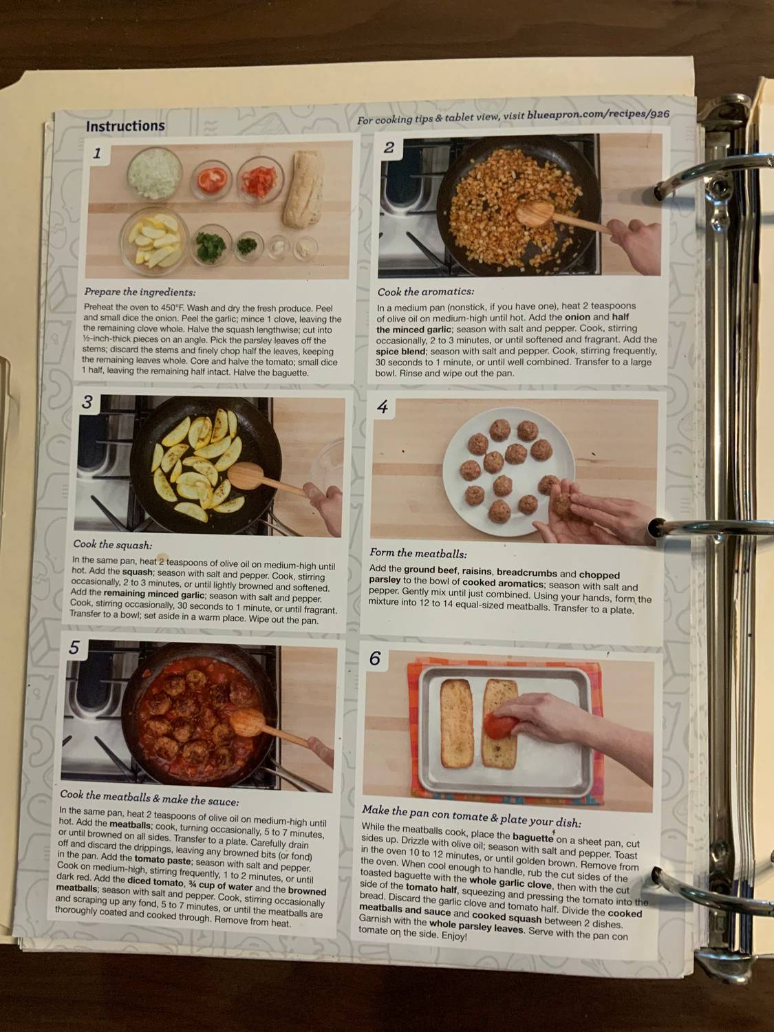 Recipe card back