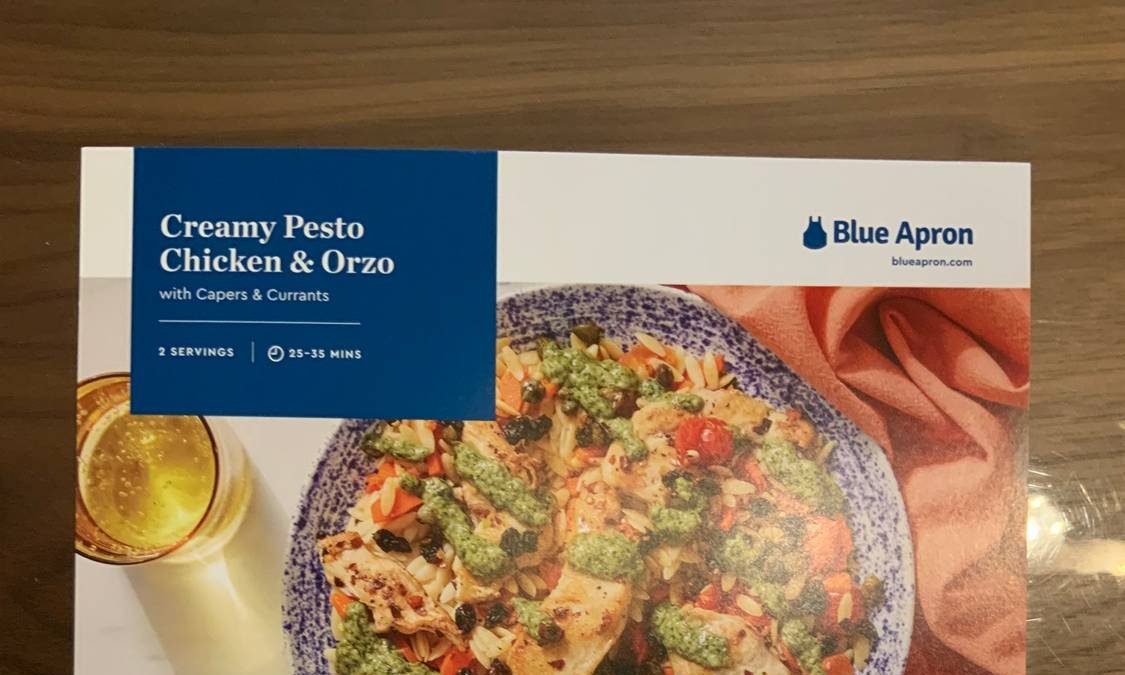 Creamy Pesto Chicken & Orzo