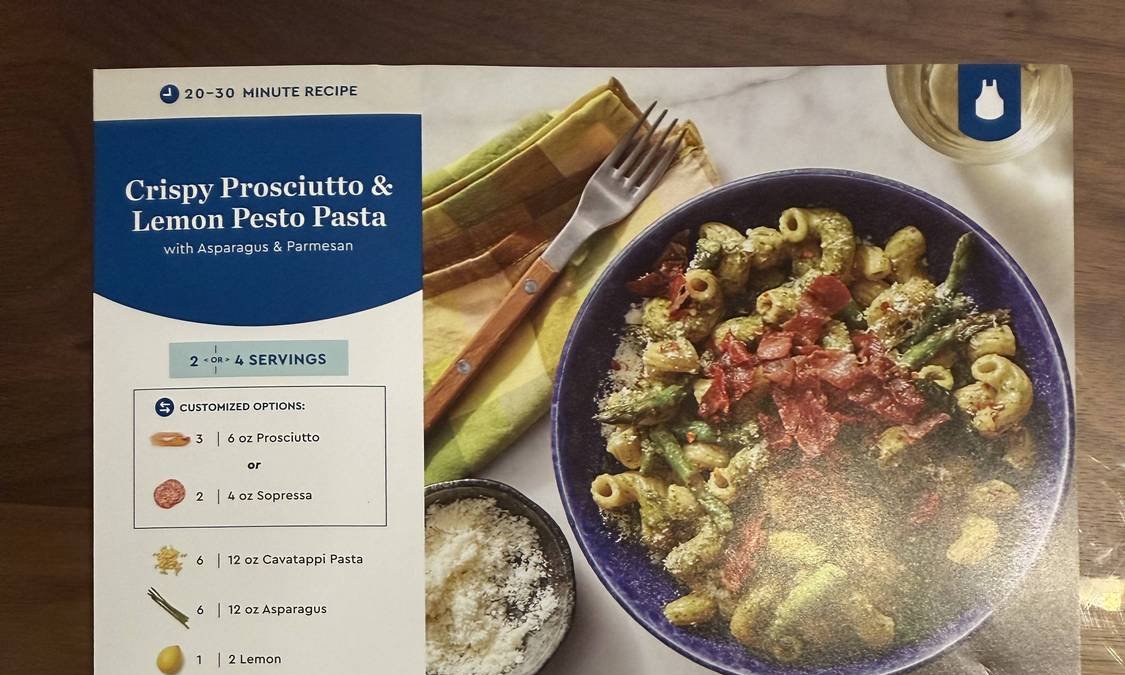 Crispy Prosciutto & Lemon Pesto Pasta