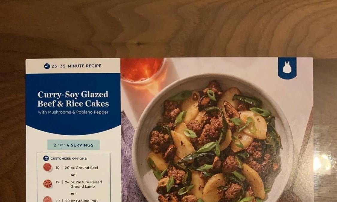 Curry-Soy Glazed Beef & Rice Cakes