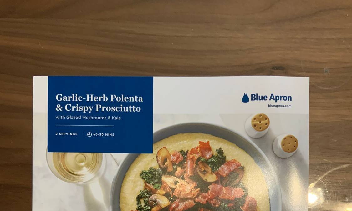 Garlic-Herb Polenta & Crispy Prosciutto