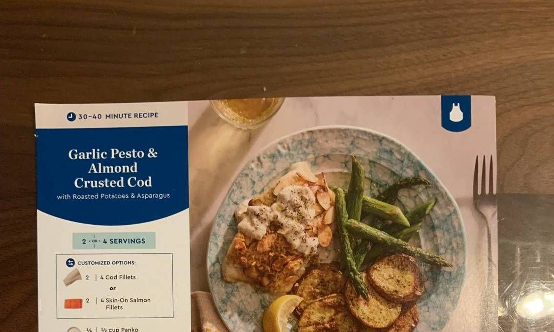 Garlic Pesto & Crusted Cod