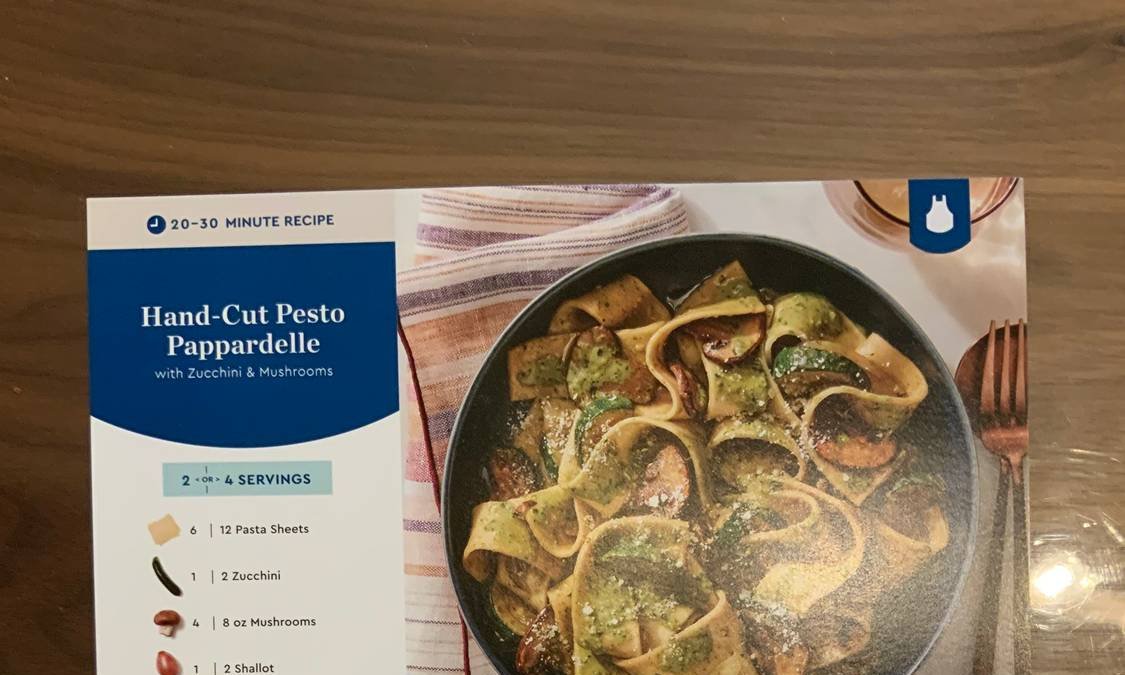 Hand-Cut Pesto Pappardelle