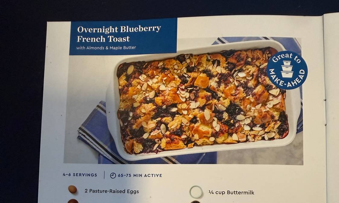 Overnight Blueberry French Toast