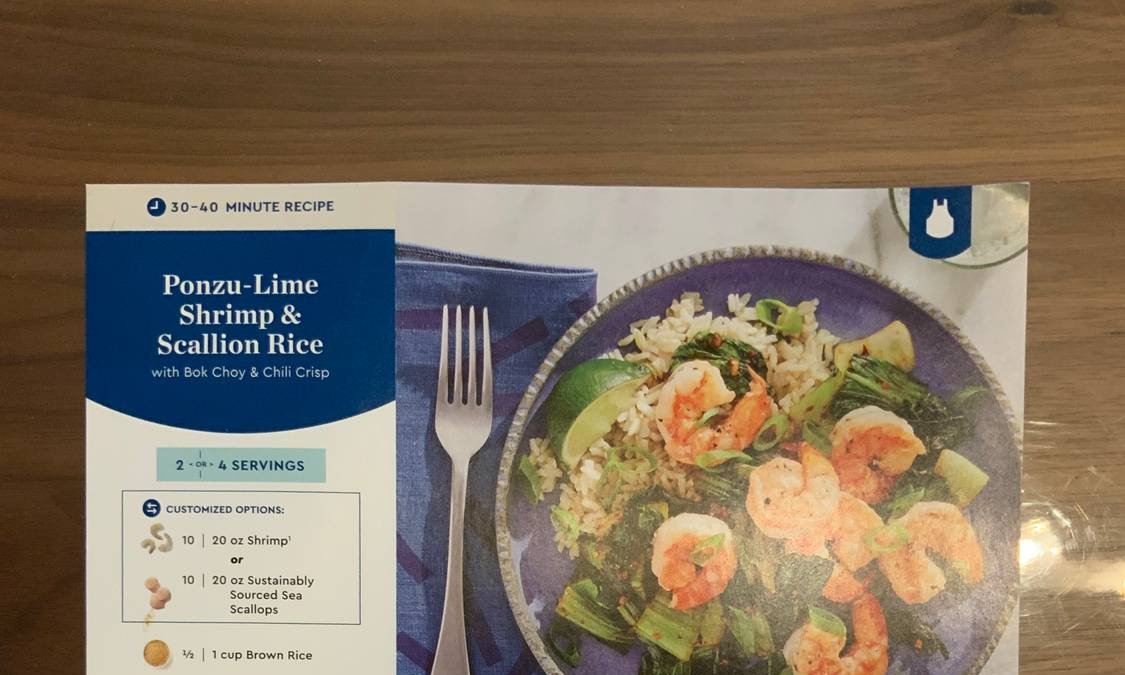 Ponzu-Lime Shrimp & Scallion Rice