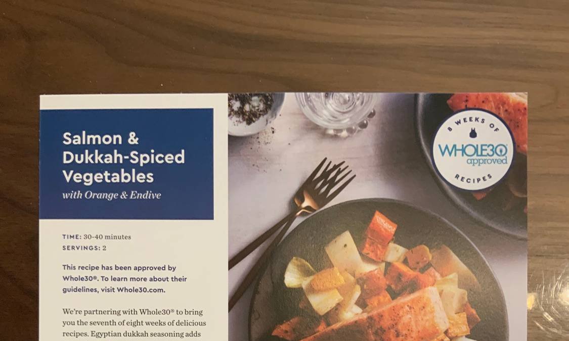 Salmon & Dukkah-Spiced Vegetables