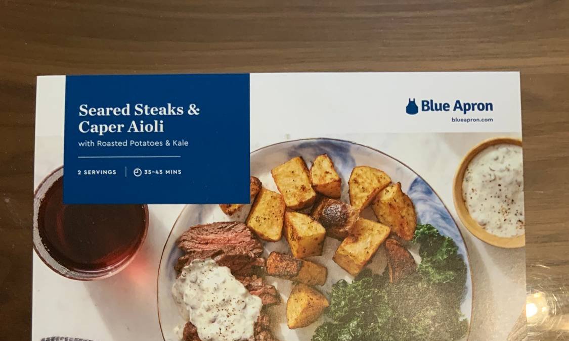 Seared Steaks & Caper Aioli