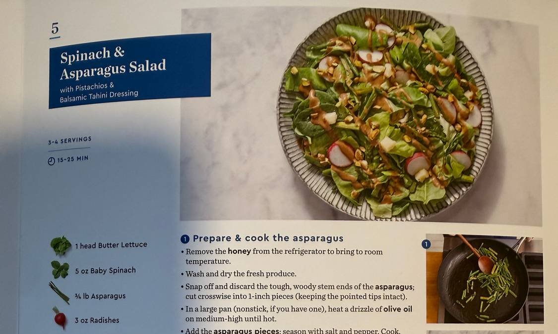 Spinach & Asparagus Salad